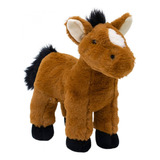Cavalo De Pelúcia Marrom - Cavalinho Fazendinha 