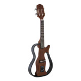 Cavaquinho Marquês Vazado Silent Eletro Acústico Cor Ca-75 Castanho