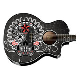 Caveira Mexicana Skin Adesivo Guitarra Baixo Violao