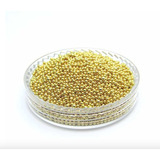 Caviar Metal Dourado Joia Unhas 1mm