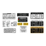 Cb 450 - 1985 - Adesivos De Advertência - Honda - F Grátis