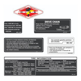 Cbr 1000 Rr - Adesivos De Advertência - Honda - Frete Grátis