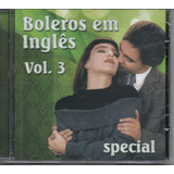 Cd Boleros Em Inglês Vol.03
