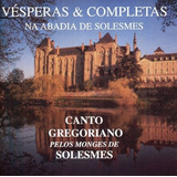 Cd Canto Gregoriano - Vésperas &