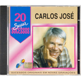 Cd Carlos José 20 Super Sucessos Autografado