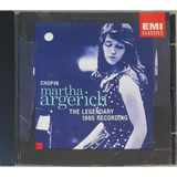 Cd Chopin Martha Argerich The Legendary