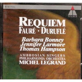 Cd Gabriel Faure / Maurice Durufle - Requiem - Importado -