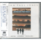 Cd John Paul Jones Scream For Help Soundtrack Japao