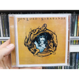 Cd Jon Lord - Sarabande * Imp - Classic Symphonic Rock
