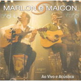 Cd Marlon E Maicon - Ao Vivo E Acústico