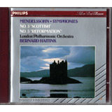 Cd Mendelssohn Symphonies Nos. 3 &