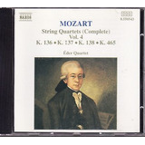 Cd Mozart: String Quartets (compl Mozart