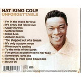 Cd Nat King Cole - Unforgettable Versão Do Álbum Edição Limitada