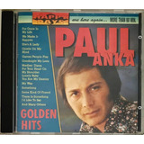Cd Paul Anka Golden Hits Imp Holland - C3