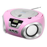 Cd Player Megastar Bluetooth Usb / Cd / Fm Rosa Mp-1842bt
