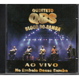  Cd Quinteto Qbs Bloco Do Samba - Ao Vivo 