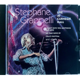 Cd Sephane Grappelli - Live Carnegie