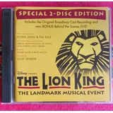 Cd The Lion King Trilha Sonora Duplo Importado Ótimo Estado