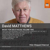 Cd:david Matthews: Música Para Violino Solo, Vol. 2