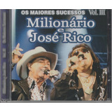 Cd-milionario E Jose Rico -os Maiores Sucessos Vol 3