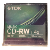 Cd-rw Music Tdk 4x - 80 Min.( Grav. De Mesa) Lacrado Virgem
