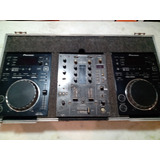 Cdj 350 Pioneer (par) Mixer Djm 400 Case Completa