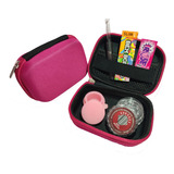 Ceda De Vidro + Tabacaria Kit Dichavador C/ Case Rosa