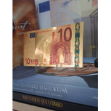 Cédula 10 Euros Comemorativa Banhada A