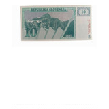 Cédula 10 Tolarjev Slovenija - Fe (flor De Estampa) 1990