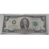 Cédula 2 Dólares 2013 Usa Letra