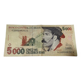 Cédula 5000 Cruzeiros Reais Gaúcho 1994 C 239