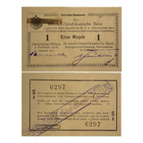 Cédula Africa Oriental Alemã - 1916 - Muito Rara - Fe