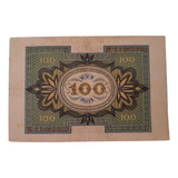 Cédula Alemã 100 Reichsbank Note Berlim 1920 17