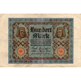 Cédula Alemanha 100 Marcos Com Águia 1920