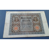 Cédula Alemanha 100 Marcos Com Águia Berlin 1920.