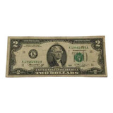 Cédula Antiga Two Dollars 1975 K