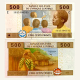 Cédula Camarões 500 Francs 2002 Fe