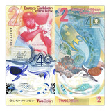 Cédula Caribe - 2 Dollars - 2023 - Lançamento