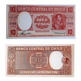 Cédula Chile 10 Pesos 1975 -