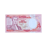 Cédula Colômbia 100 Pesos Oro 01/01/1986 Com Uv