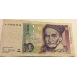 Cedula Da Alemanha 10 Deutsche Mark