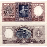 Cedula Da Argentina 1 Peso 1947 - Flor De Estampa