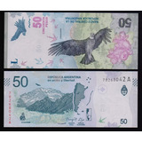 Cedula Da Argentina 50 Pesos 2018