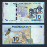 Cedula Da Bolivia 10 Bolivianos 2018