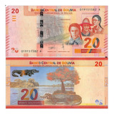 Cedula Da Bolivia 20 Bolivianos 2018