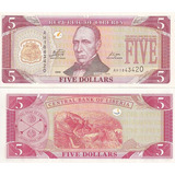 Cédula Da Libéria - 5 Dolares