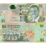 Cédula Das Bahamas 1 Dolar Flor