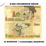 Cédula De 5.000 Cruzeiros De Real - O Gaúcho - Cod.075