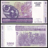 Cedula De Madagascar 1000 Francos 2004