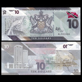 Cédula De Polimero Trinidad E Tobago - 10 Dolares 2020 Fe